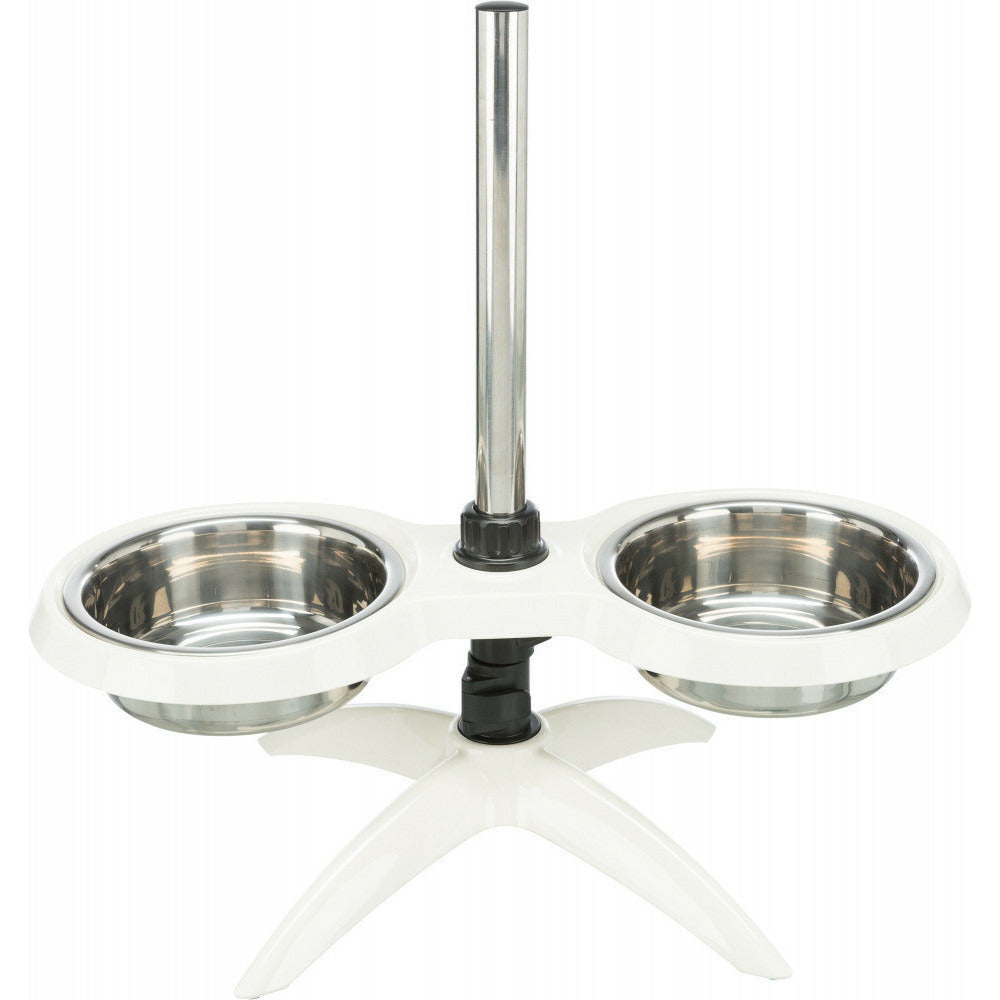  Bar Pour Chiens H Max 54 Cm, Mélamine/acier Inoxydable Pour Chiens