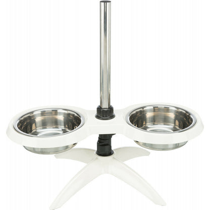  Bar Pour Chiens H Max 54 Cm, Mélamine/acier Inoxydable Pour Chiens