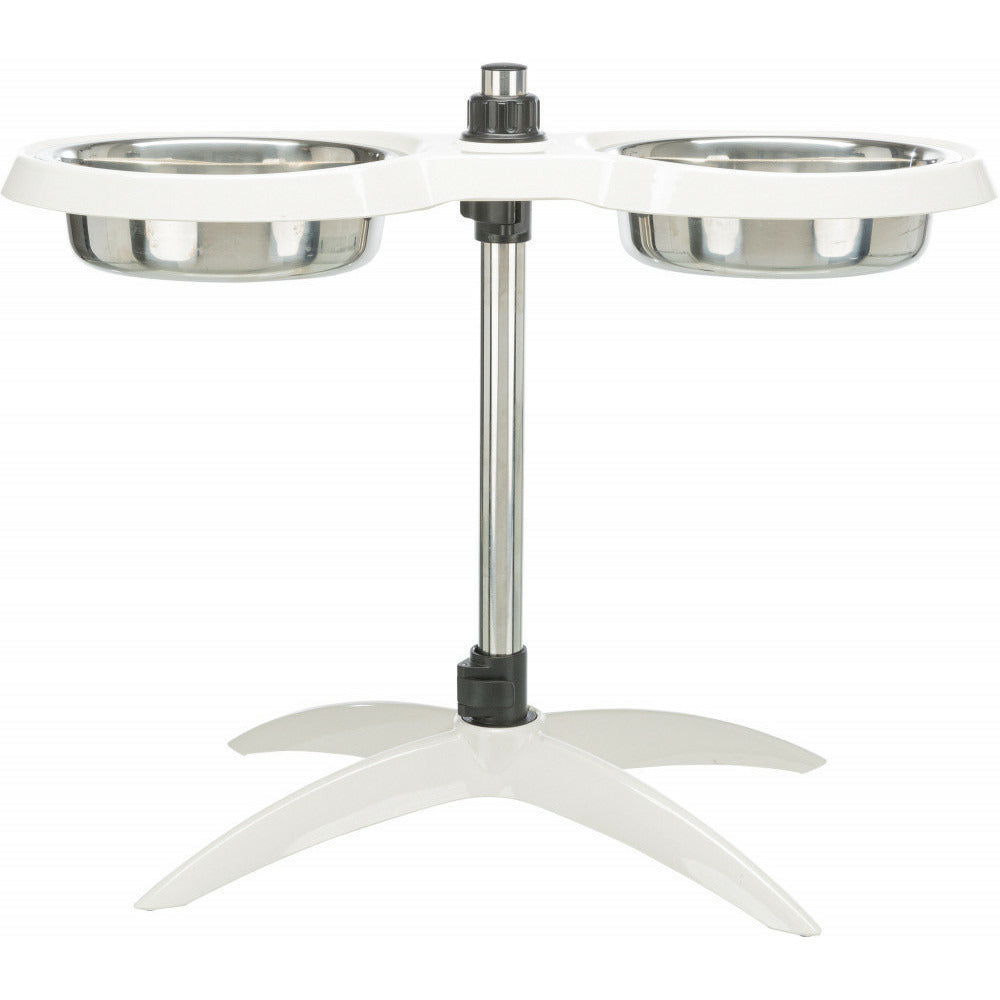  Bar Pour Chiens H Max 54 Cm, Mélamine/acier Inoxydable Pour Chiens