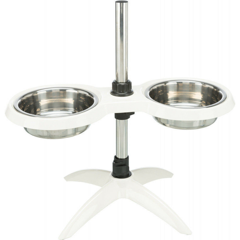  Bar Pour Chiens H Max 54 Cm, Mélamine/acier Inoxydable Pour Chiens