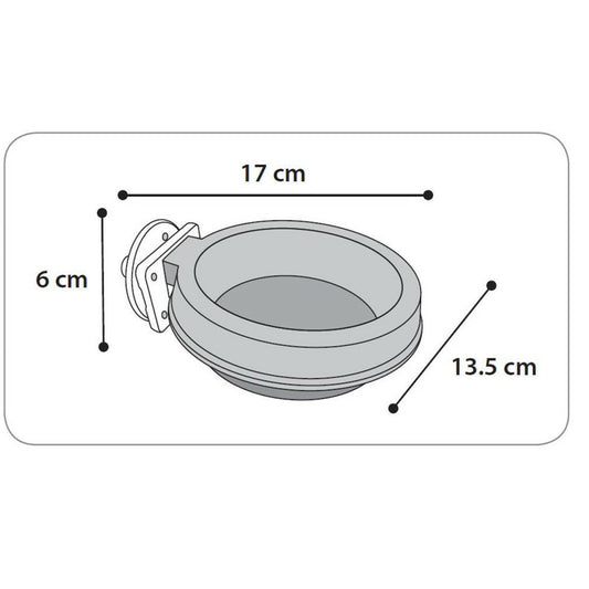  Gamelle Kerry A Fixer ø 10 Cm 300 Ml, Pour Chien Ou Chat.