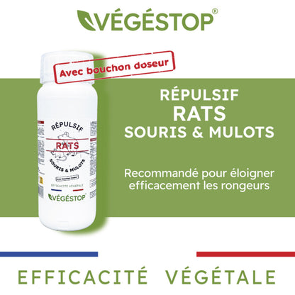  Répulsif Rats, Souris & Mulots - 500 Ml