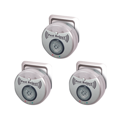  Pest Reject Pro - Lot De 3 - Répulsif Nuisibles Repulse Power