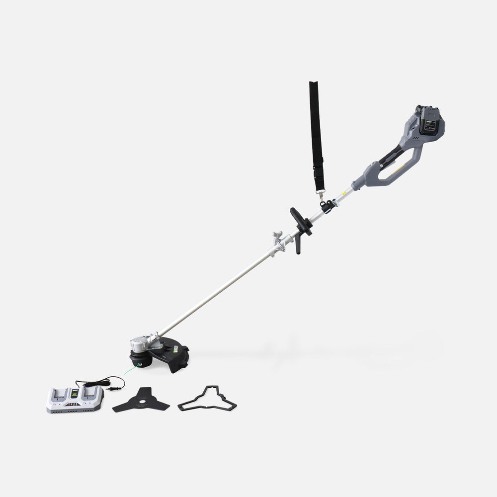  Voltr 36v – Débroussailleuse ø38cm Sans Fil – Avec 2 Batteries Litihium 2.0ah + Double Chargeur Charge Rapide. 1 Bobine Double Fil