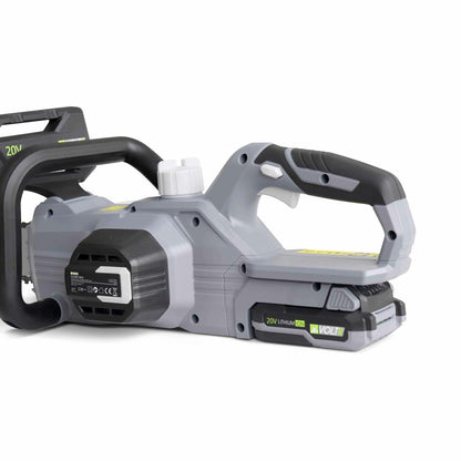  Voltr 20v– Tronçonneuse 25cm (10’’) – Avec Batterie Lithium 2.0ah + Chargeur 20v. Normes Ce