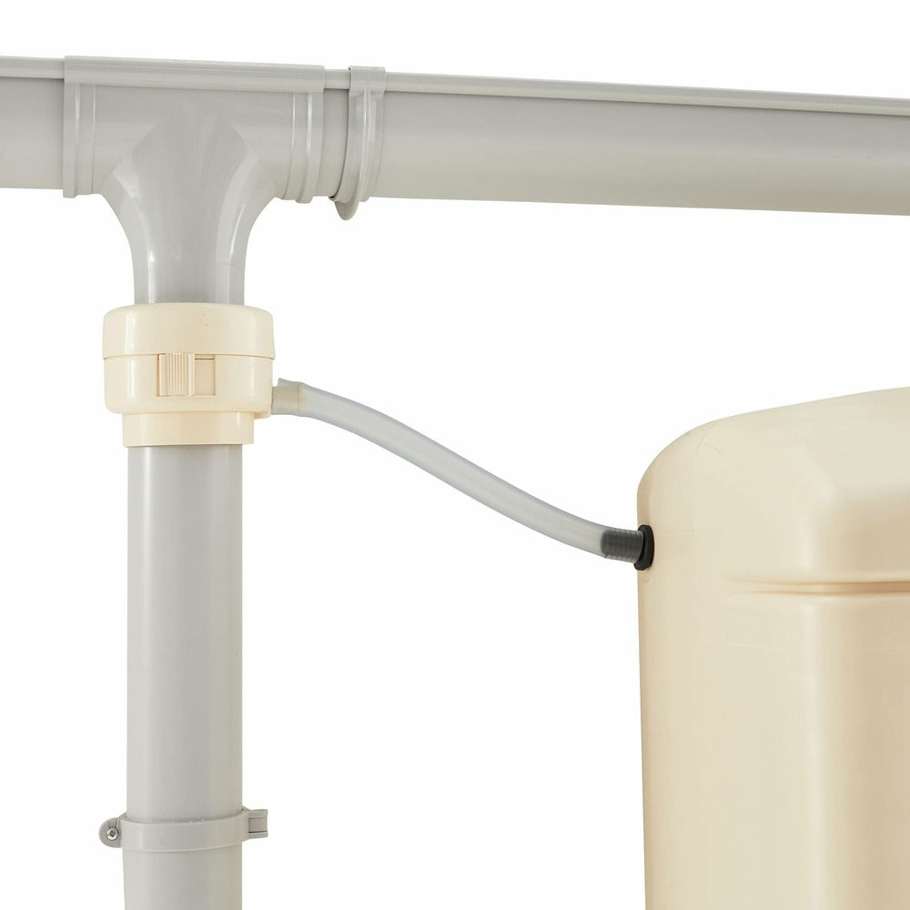  Récupérateur D'eau Mural Chastang 300l Beige Avec Kit Raccord Chéneau Inclus