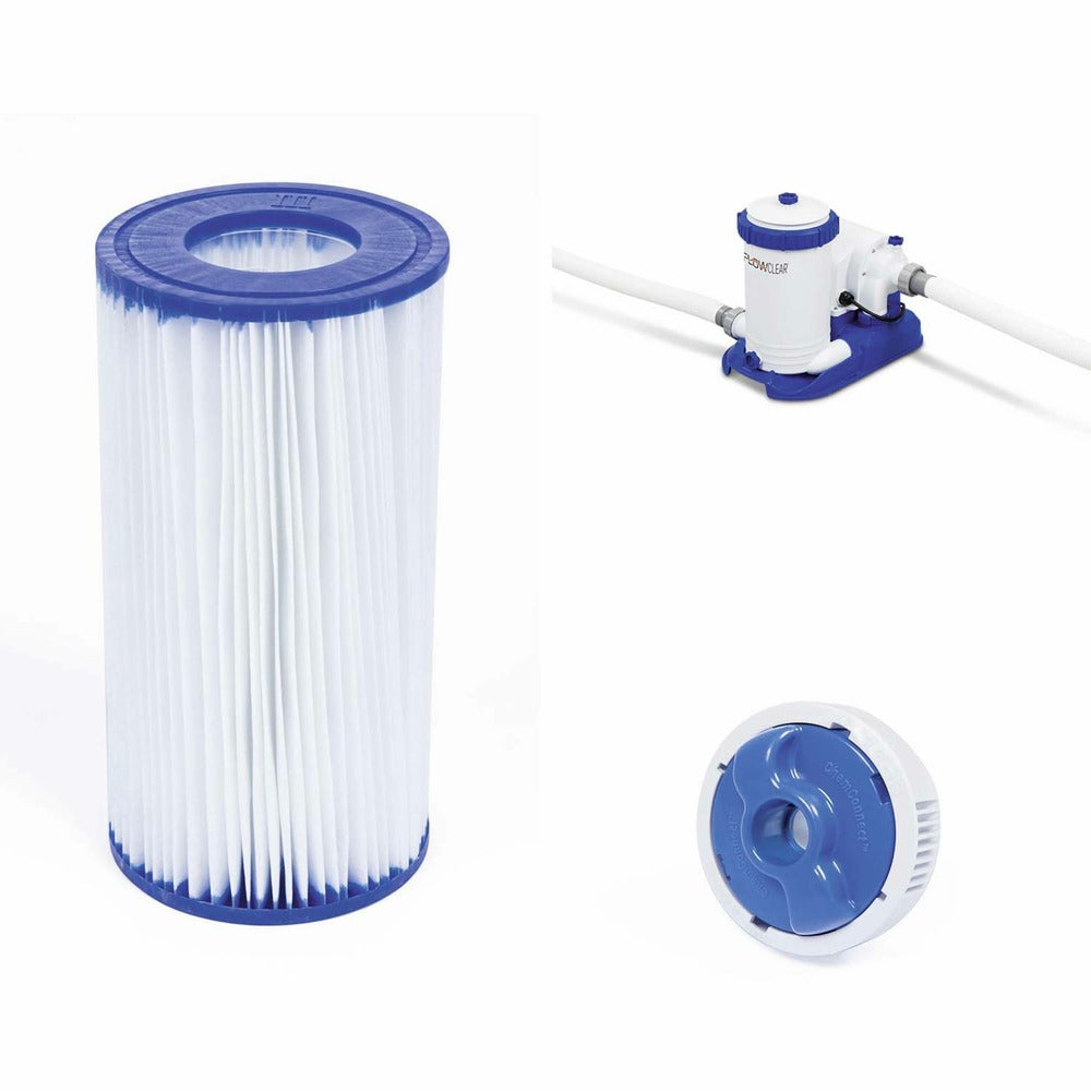 Kit Piscine Géante Complet Bestway – Spinelle – Piscine Ovale Tubulaire 7x3 M Motif Aspect Bois. Pompe De Filtration. Échelle. Bâche