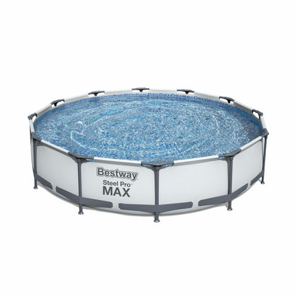  Piscine Tubulaire Bestway - Opalite Blanche - Piscine Ronde ø3.6m Avec Pompe