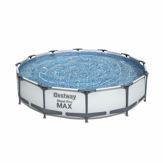  Piscine Tubulaire Bestway - Opalite Blanche - Piscine Ronde ø3.6m Avec Pompe
