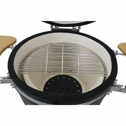  Barbecue Charbon En Céramique. Kamado ø 57cm. Avec Chariot. Garde Au Chaud. Récupérateur De Cendre Et Housse. Tablettes Rétractables