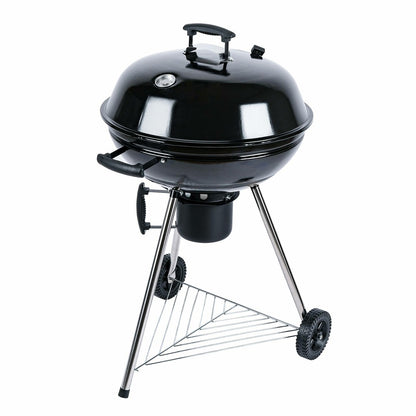  Barbecue Charbon De Bois ø57cm - Georges - Noir émaillé. Barbecue Avec Aérateurs. Émaillé. Fumoir. Récupérateur De Cendres