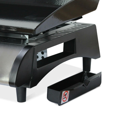 Plancha Au Gaz 3 Feux - Porthos 3 Brûleurs - 7.5 Kw. Barbecue. Cuisine Extérieure. Grande Plaque émaillée. Inox