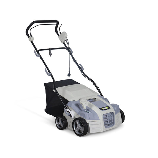  Voltr - Scarificateur électrique Gazon 1800w - Outil 2en1 Aérateur Et Démousseur Pelouse. 2 Rouleaux : Couteaux Et Griffes.
