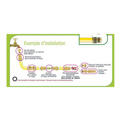  Nez De Robinet Automatique Femelle En Laiton (lot De 3)