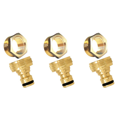  Nez De Robinet Femelle Automatique Avec Réduction En Laiton (lot De 3)