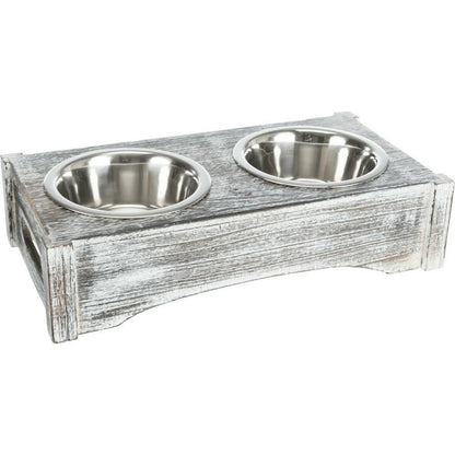 Trixie Set D'écuelles 42 × 10 × 22 Cm, ø 15 Cm Chat Ou Chien