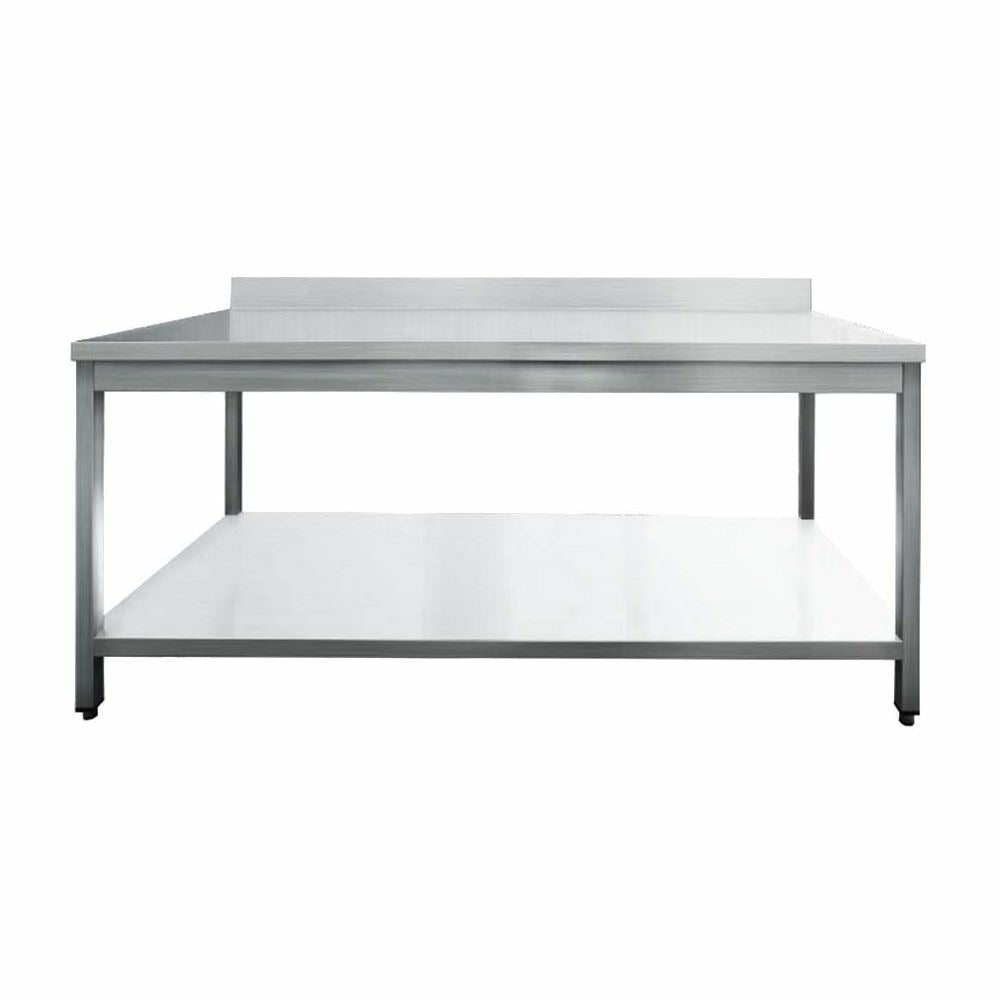  Table à Plancha Tout Inox 2 Plateaux Longueur 120 Cm