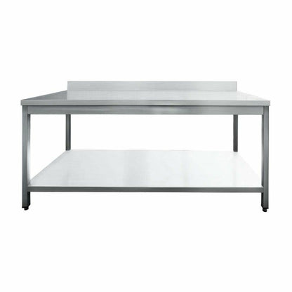  Table à Plancha Tout Inox 2 Plateaux Longueur 120 Cm