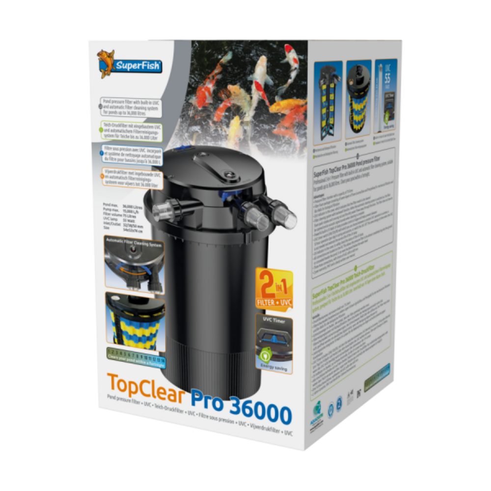  Superfish Filtre Topclear Pro 36000 Uvc55w