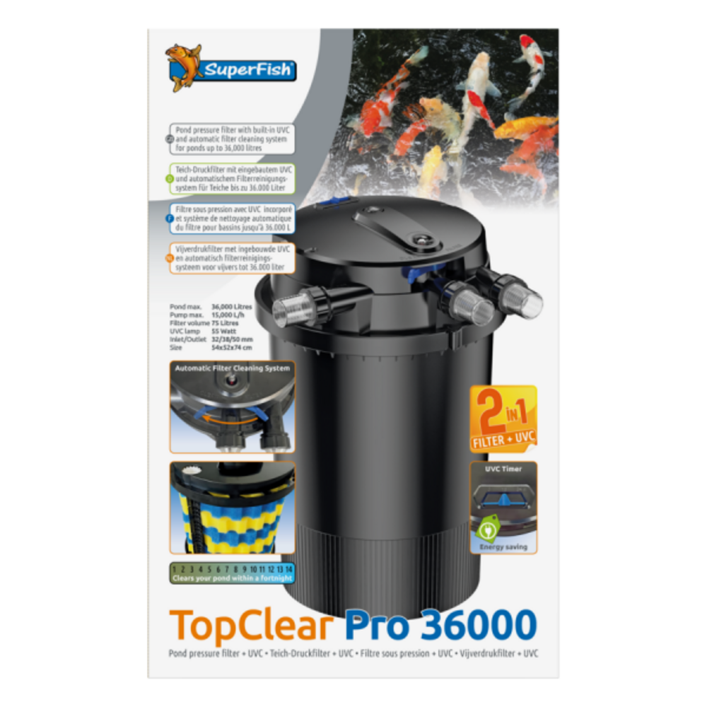  Superfish Filtre Topclear Pro 36000 Uvc55w