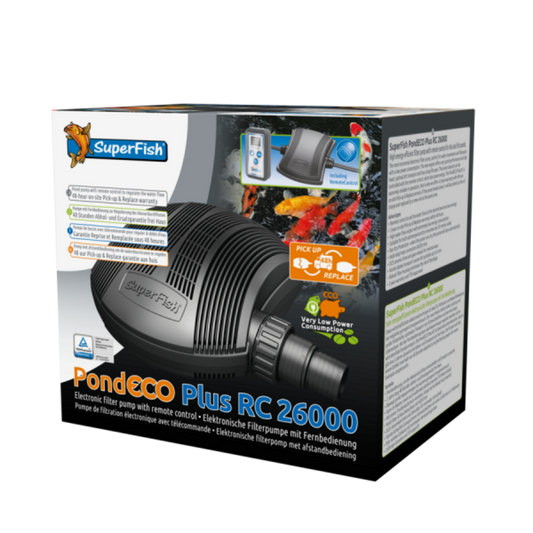 SuperFish Pond Eco Plus Rc 26000 Variateur (15800 à 25100 L/h)