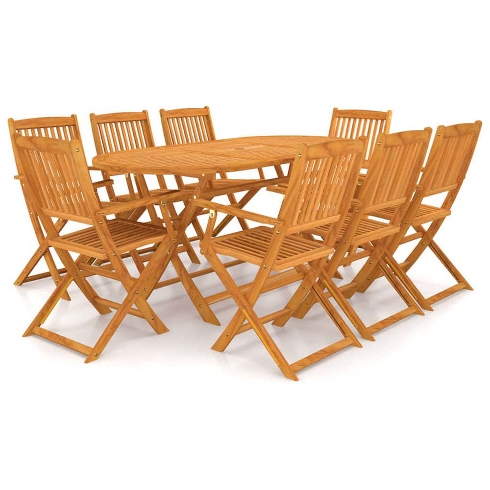VIDAXL Ensemble De Jardin Pliable En Acacia