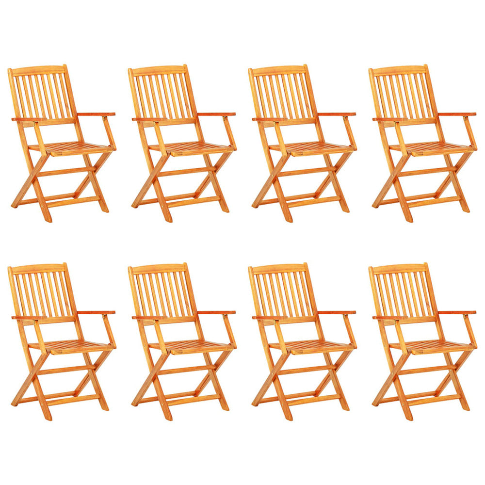 VIDAXL Ensemble De Jardin Pliable En Acacia