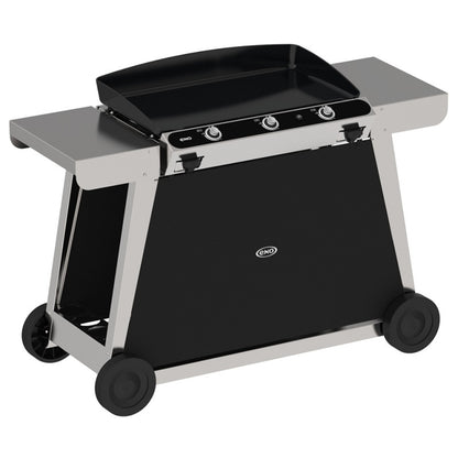  Chariot Pour Plancha Eno Bergerac Et Chambord 75 (chariot Seul) - Noir / Inox