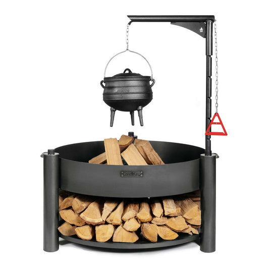  Braséro De Jardin Diam 80cm Avec Grille Multifonctionnelle Montana X De 60cm