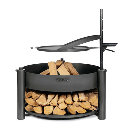  Braséro De Jardin Diam 80cm Avec Grille Multifonctionnelle Montana X De 60cm