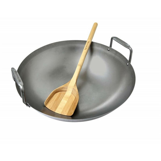  BIG GREEN EGG - Wok En Acier Carbone Big Green Egg 2XL/XL/L
