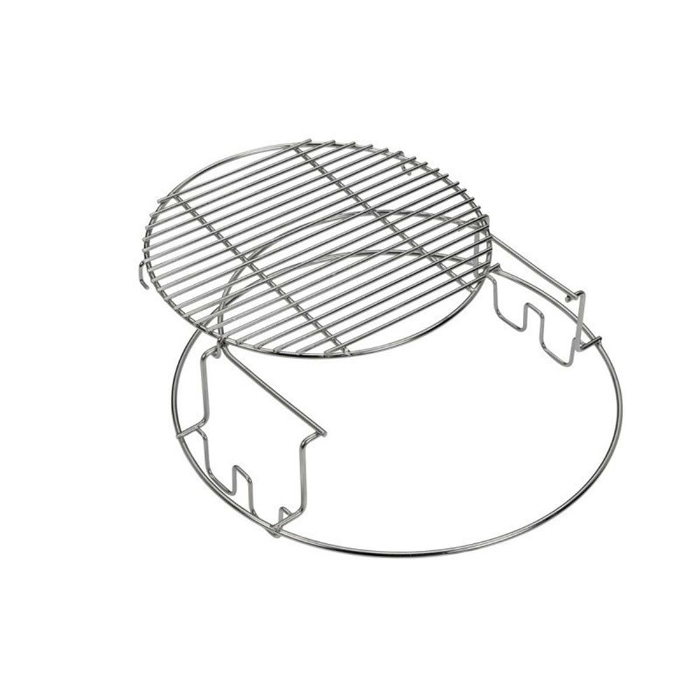  BIG GREEN EGG - Duo Grille Inox Multiniveau Pour Big Green Egg Large