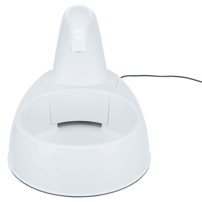 Trixie Fontaine à Boire Pour Animaux De Compagnie Curved Stream Blanc