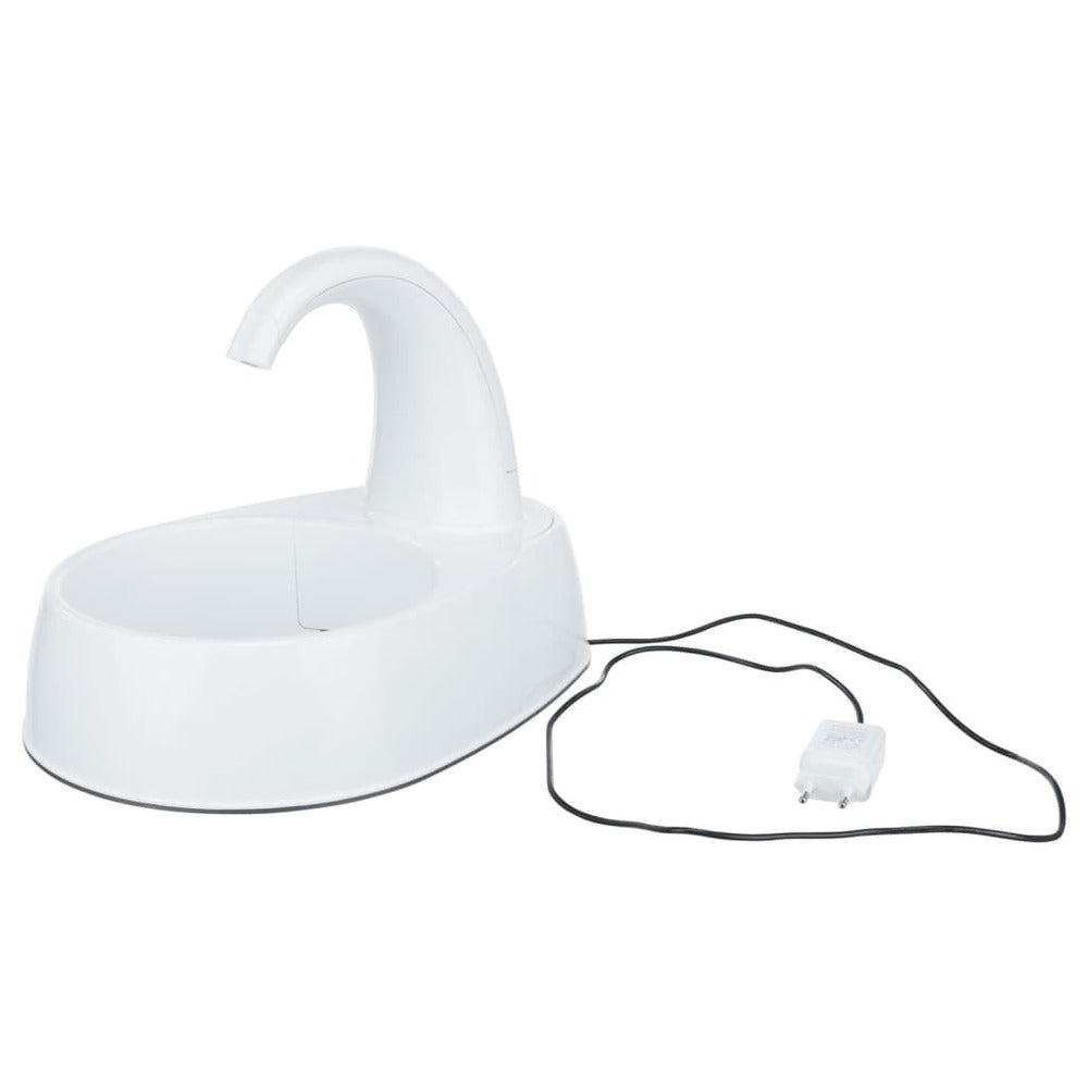 Trixie Fontaine à Boire Pour Animaux De Compagnie Curved Stream Blanc
