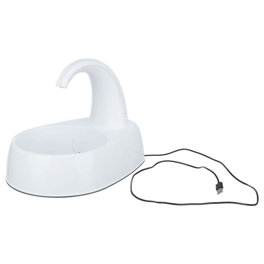 Trixie Fontaine à Boire Pour Animaux De Compagnie Curved Stream Blanc