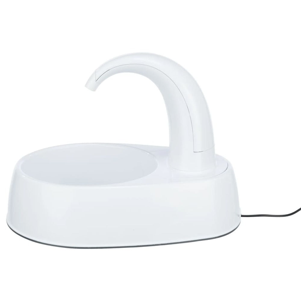 Trixie Fontaine à Boire Pour Animaux De Compagnie Curved Stream Blanc