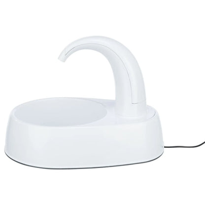 Trixie Fontaine à Boire Pour Animaux De Compagnie Curved Stream Blanc