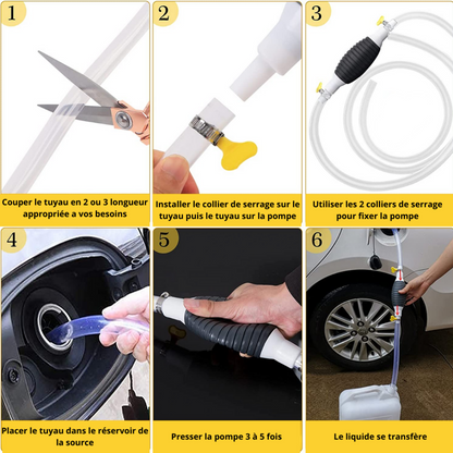  Pompe à Siphon - Pompe Manuelle Pour L'essence, L'huile, L'eau