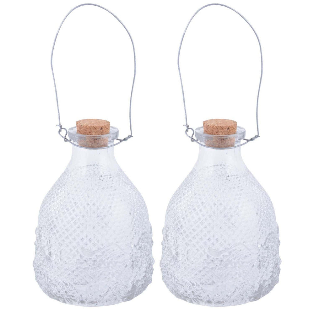 ESSCHERT DESIGN Attrape Guêpes En Verre Chiné (lot De 2)