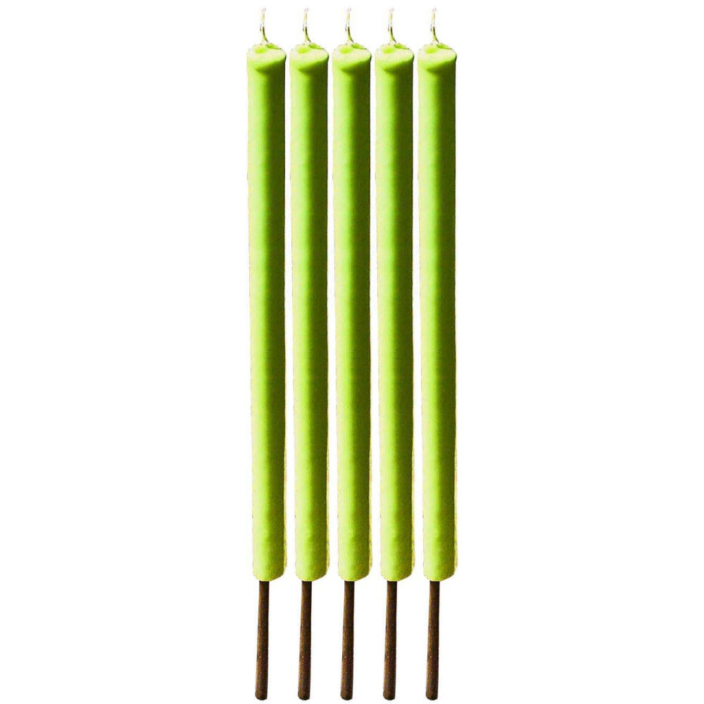  Stick Bougie à La Citronnelle En Bambou 70 Cm (lot De 5)