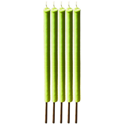  Stick Bougie à La Citronnelle En Bambou 70 Cm (lot De 5)