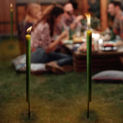  Stick Bougie à La Citronnelle En Bambou 70 Cm (lot De 5)