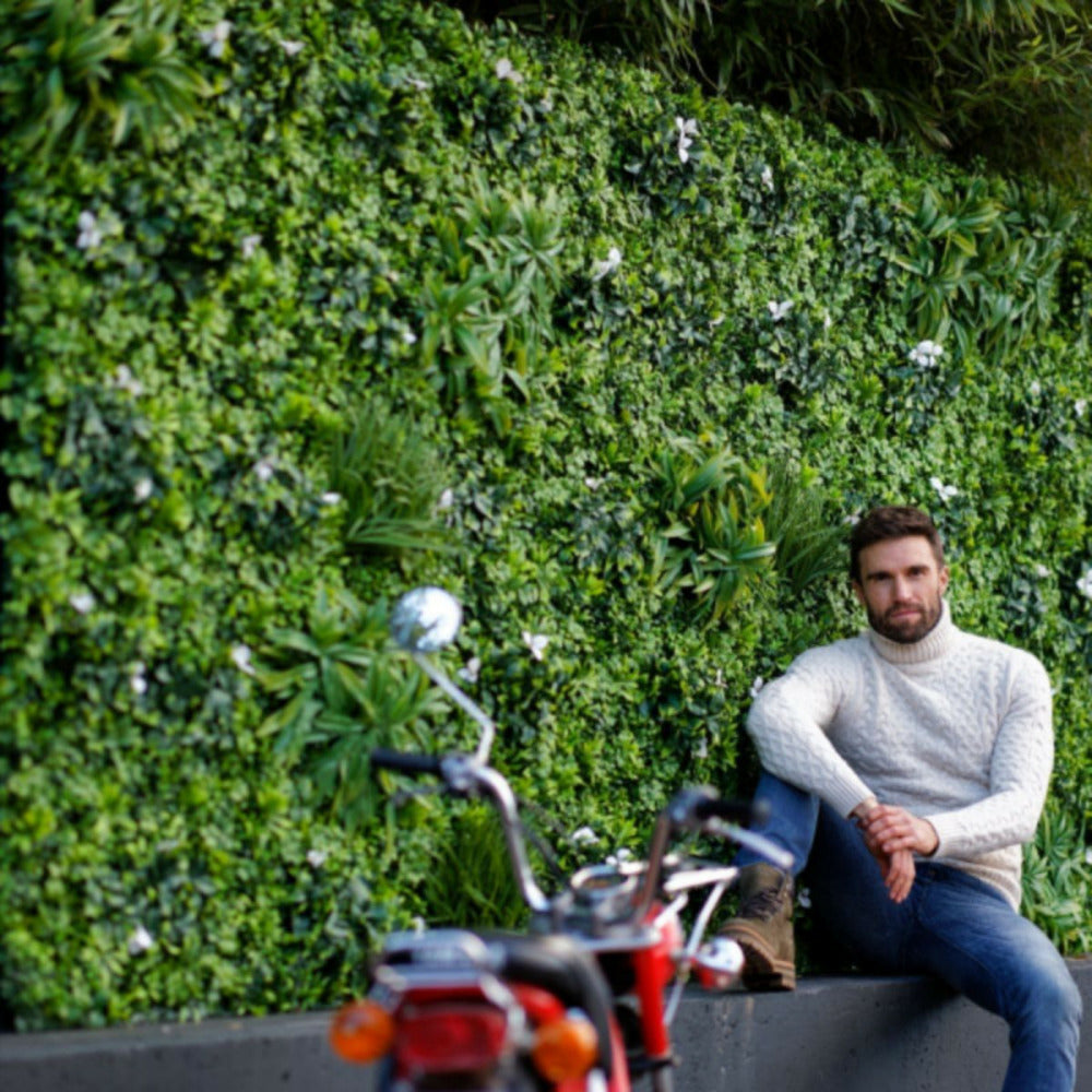  Mur Végétal Artificiel Extérieur Et Intérieur Prêt à Poser 1m X 1m Liseron