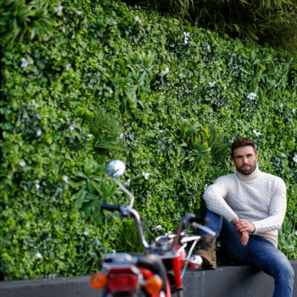  Mur Végétal Artificiel Extérieur Et Intérieur Prêt à Poser 1m X 1m Liseron