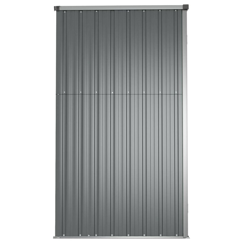 VIDAXL Abri à Outils De Jardin Gris 161x89x161 Cm Acier Galvanisé