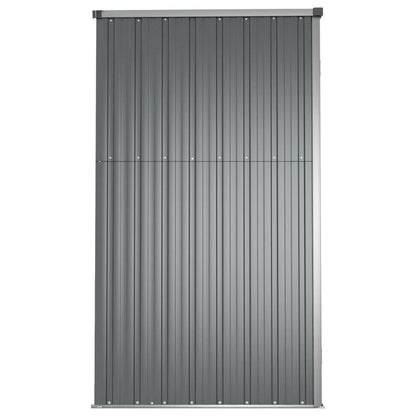 VIDAXL Abri à Outils De Jardin Gris 161x89x161 Cm Acier Galvanisé