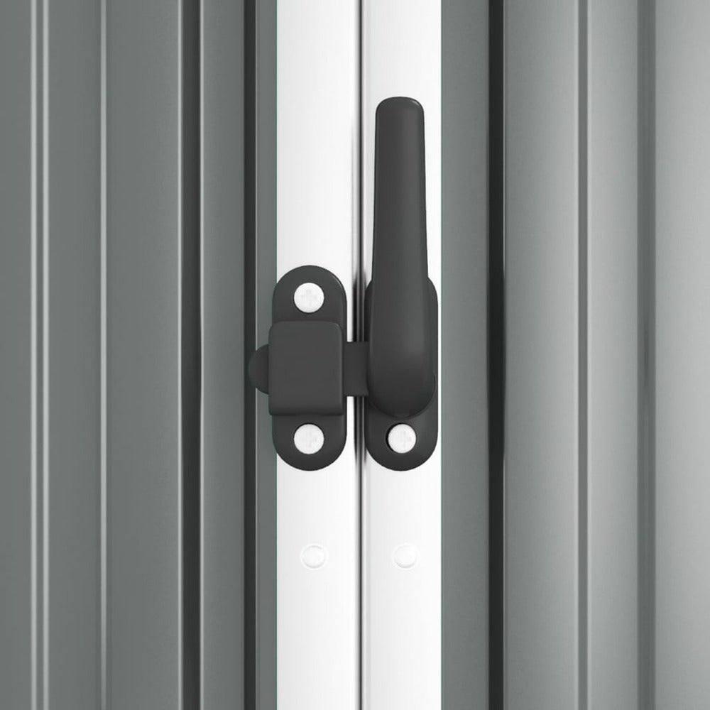 VIDAXL Abri à Outils De Jardin Gris 161x89x161 Cm Acier Galvanisé