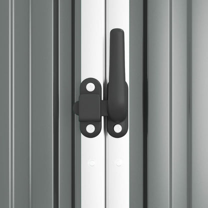 VIDAXL Abri à Outils De Jardin Gris 161x89x161 Cm Acier Galvanisé