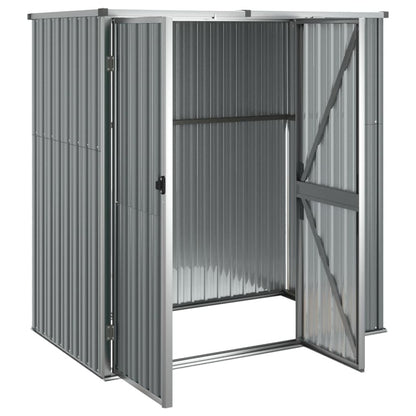 VIDAXL Abri à Outils De Jardin Gris 161x89x161 Cm Acier Galvanisé