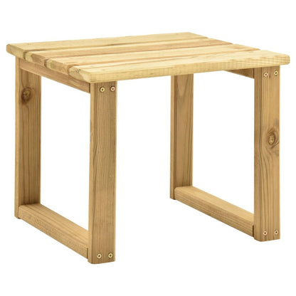 VIDAXL Chaise Longue De Jardin Avec Table Et Coussin Pin Imprégné